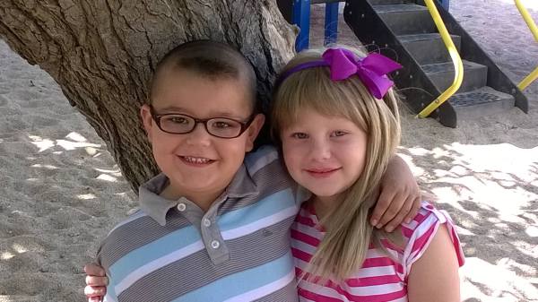 Special friends saying goodbye