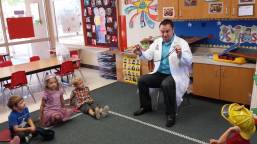 Enjoying a special visitor